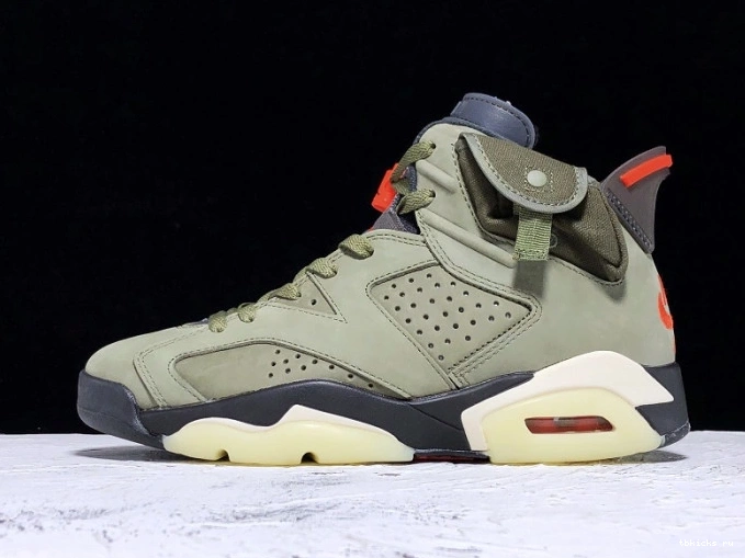 Reps TB CN1084-200 Medium Air Travis x Jordan Olive Scott 6 0713